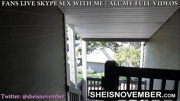 Fresh Naughty Stepsister Sneak Outdoors To Meet For Secrete Kneeling Blowjob And Facial, A Sexy Ebony Babe With Long Blonde Hair Cleavage Is Exposed While Giving Her Stepbrother POV Blowjob, Stepsister Sheisnovember Swallow Cumshot on Msnovember best Videos