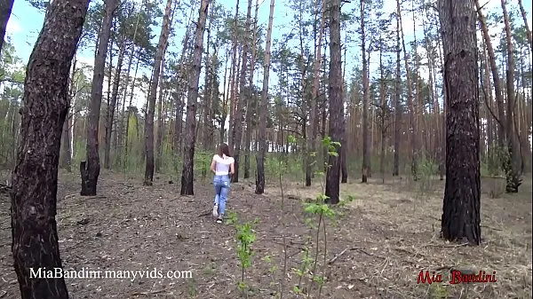Fresh Public outdoor fuck for fit Mia in the forest. Mia Bandini best Videos