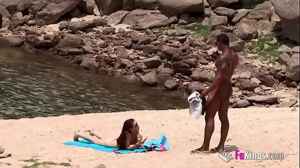 Fresh The massive cocked black dude picking up on the nudist beach. So easy, when you're armed with such a blunderbuss best Videos