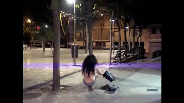 Nuovi The transvestite Maria Lizana strips naked on the streetvideo migliori