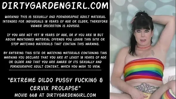 Nieuwe Extreme dildo pussy fucking & cervix prolapse beste video's