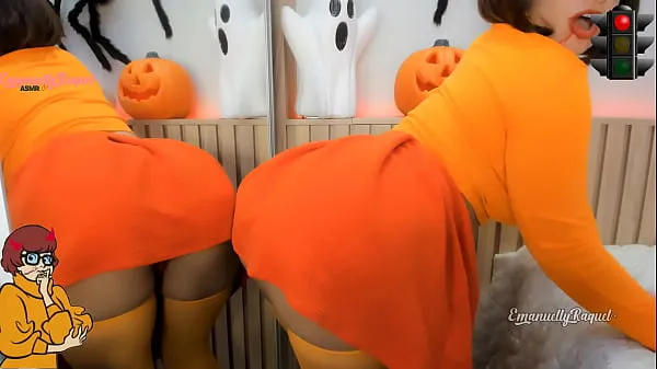 Świeże Zoombie Velma Dinckley Scooby Doo cosplay for halloween, jerk off game, blowjob and anal toy najlepsze filmy