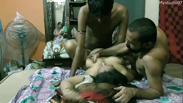 Fresh Indian hot milf bhabhi having sex for money with two brother-in-law!! with hot dirty audio best Videos
