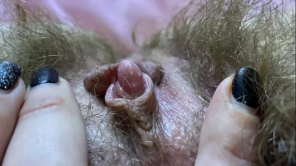 HAIRY PUSSY COMPILATION big clit closeup super bush Video terbaik baharu