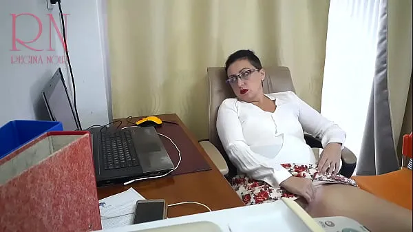 تازہ SEXRETARY Secretary gets fucked with a dildo Security camera in the office Cam 1 بہترین ویڈیوز