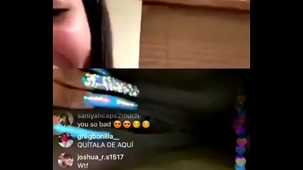 Nya Crazy girl, shows her pussy live on Malu Trevejo's instagram stream bästa videoklipp