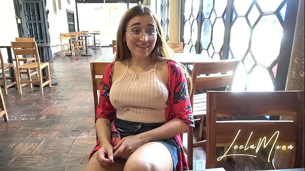 Fresh Playing with my tits and pussy in public places / Leela Moon best Videos