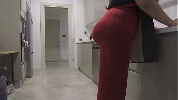 Fresh My big-ass stepmother got me horny again. My big-ass stepmother who came to the kitchen and cooked for me made my dick hard. Fucking big ass is my biggest dream best Videos
