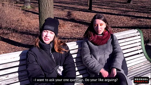 Try it! Street Bet With Stranger Girls - Public Agent - POV Video terbaik baru