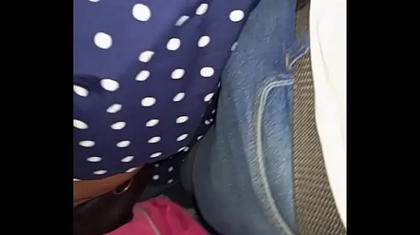 Harassed in the passenger bus van by a girl, brushes her back and arm with my bulge and penis Video terbaik baharu