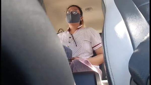 Taze Pinick up si teacher at kinantot para sa libre pamasahe en iyi Videolar