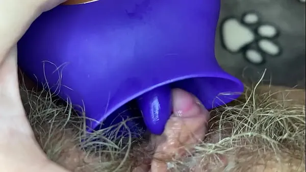 Extreme closeup gran clítoris lamiendo juguete orgasmo peludo coño mejores vídeos nuevos