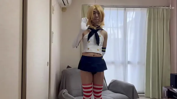 新鮮なCrossdresser Ruka] Shimakaze-kun Cosplay Chastity Belt Anani 1/3ベスト動画